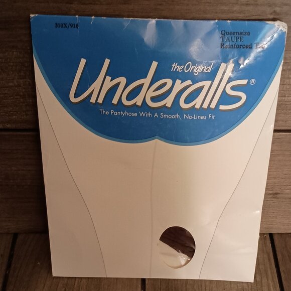 Underalls Pantyhose Taupe Queen Size Reinforced Tie Style 310X/916 Brand New - Picture 1 of 6